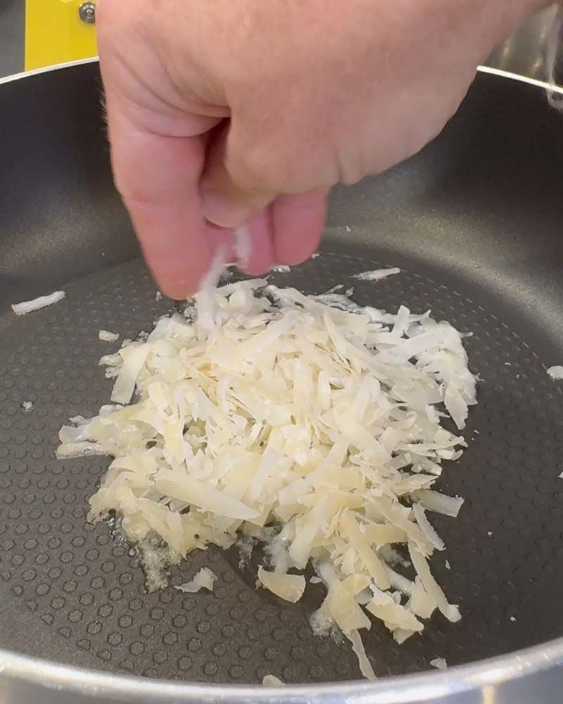 paso a paso dorar el queso