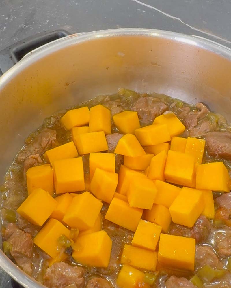 Carrillada de calabaza