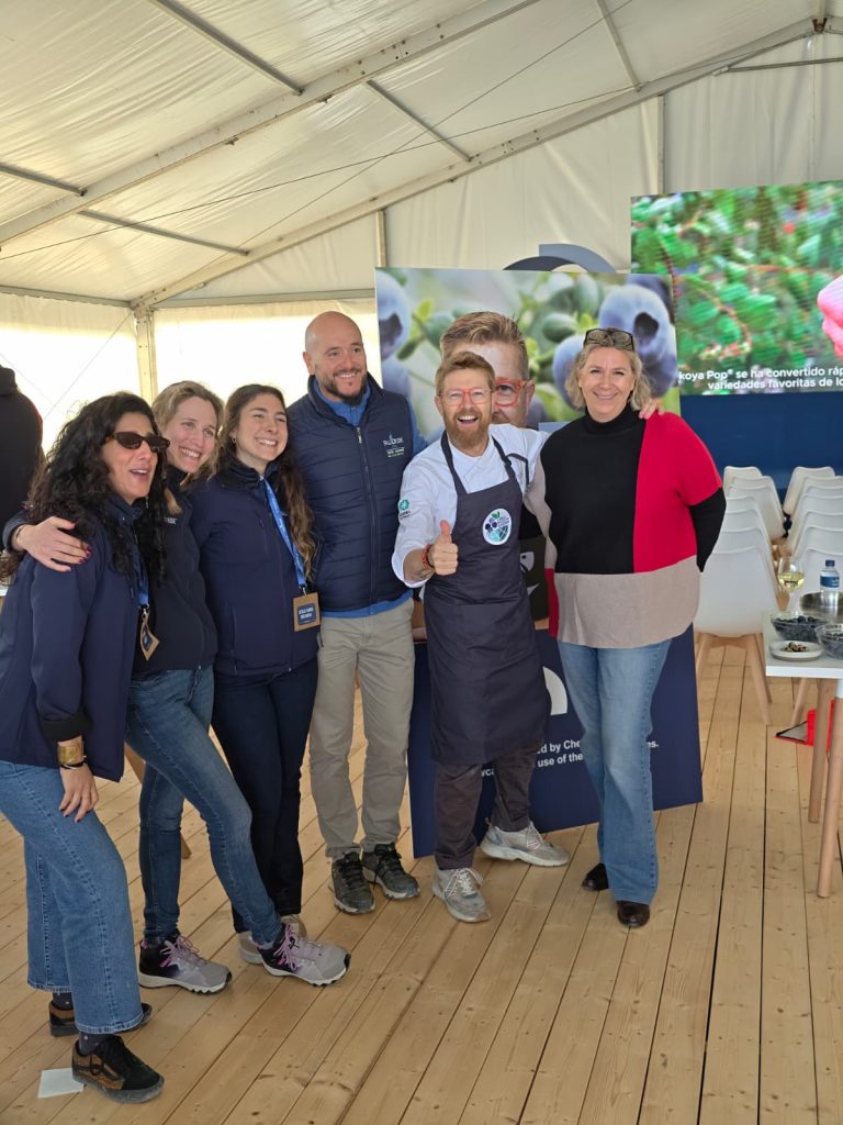 showcooking con arándanos