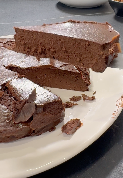 cheesecake de chocolate sin azúcar